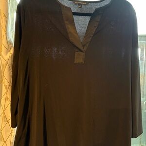 Banana Republic Black V-Neck Blouse